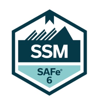 SAFe Scrum Master badge (sample)